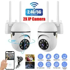 5G WIFI 1080P 360° Camara De Seguridad Inalambrica Para Casa Exterior Con Audio
