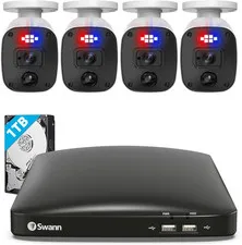 4 Camera 8 Channel 4K Ultra HD Security Camera System, DVR Security System with