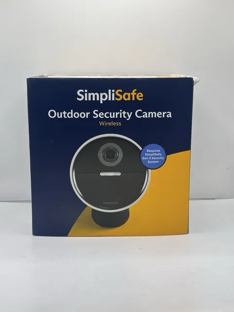 SimpliSafe ‎Outdoor Wireless 1080p Motion-Activated SecurityCam Open Box