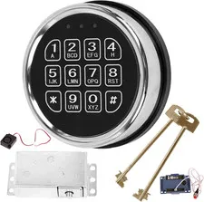 Gun Safe Lock Kit – Electronic Keypad with Solenoid Lock, 2 Override Keys | Rese