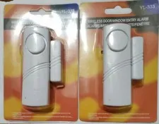 Wireless Door Window Entry Alarm Magnetic for office home. Entry/exit alert.2 pk