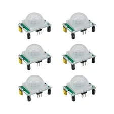 6pcs HC-SR501 High Sensitivity Human Infrared Sensing Module Pyroelectric Inf...