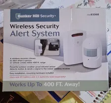 Bunker Hill Security Wireless Motion/PIR Alert System Indoor/Outdoor White 93068