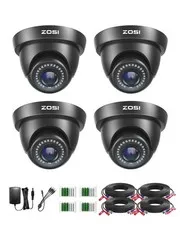 4 Pack 1080P 1920TVL HD-TVI Dome Cameras,Night Vision,2MP Indoor Outdoor Home...