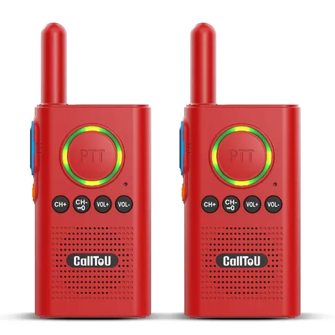 Calltou 2 Way Intercom For Elderly 3300Ft Rechargeable 1000Mah Battery Vox