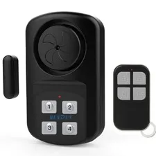 HENDUN Outdoor Door Alarm with Remote Keypad, 4.8" x 2.9" x 1.2", 1 pack 