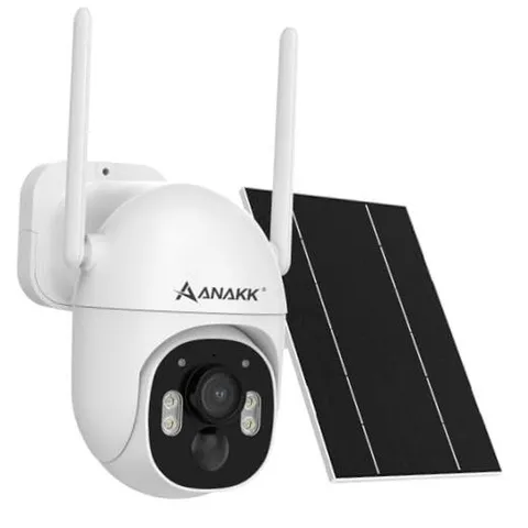 4MP Solar Security Camera Wireless Outdoor, 355° Pan Tilt Motion Tracking,