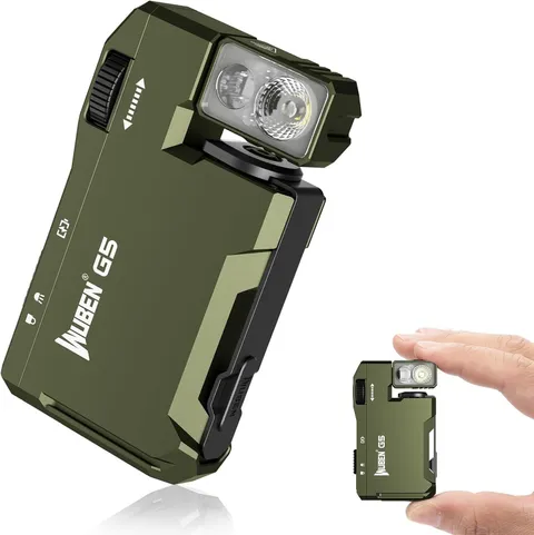 WUBEN G5 Rechargeable EDC Flashlight 400 Lumens Mini LED Keychain Light RGB