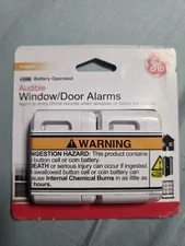 GE Indoor Security Audible Window/Door Alarms 2-Pack Sensor NEW