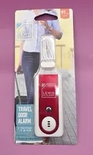 Lewis N. Clark Travel Door Alarm 91dB Hotel Safety Portable Alarm Flashlight