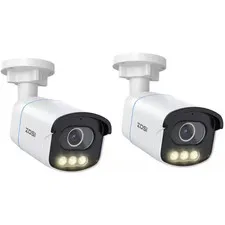C186 5MP 3K POE Outdoor Hardwired Home Security Camera, Aurora Lux Color Night V