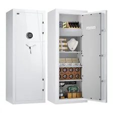 TIGERKING 13.12CuFt Fireproof Safe 306lb, Digital Lock, Steel, Drawer, Gloss Fin