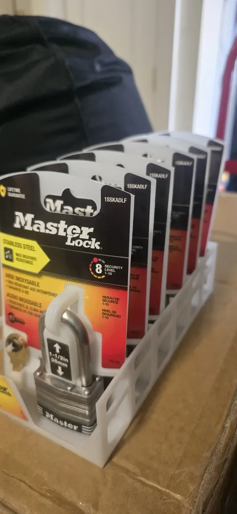 Master Lock Padlock, Steel Lock, 1-3/4 in. Wide, 1SSKADLF - Lot Of 6 Included