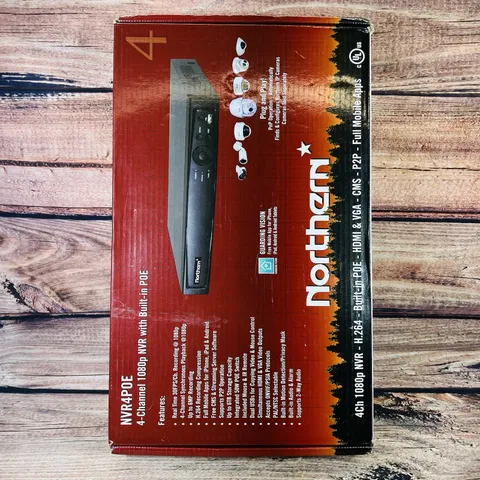 Northern NVR4POE 4-Channel 1080p NVR with Built-in POE