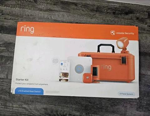 Ring Jobsite Security LTE Wireless 5-Piece Kit w/ Camera, Base, Sensor Alexa