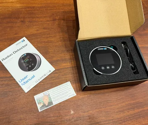 Radon Detector by Forensics | Home Use | Upgraded 20-Year Sensor Life Version 2