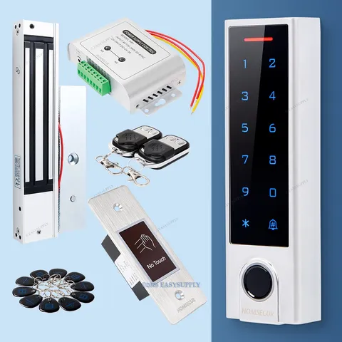 HOMSECUR IP66 APP WIFI RFID Access Control Set Waterproof 280KG Magnetic Lock
