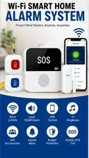 Smart WiFi SOS Emergency Alarm System for Elderly Home Security with App Control