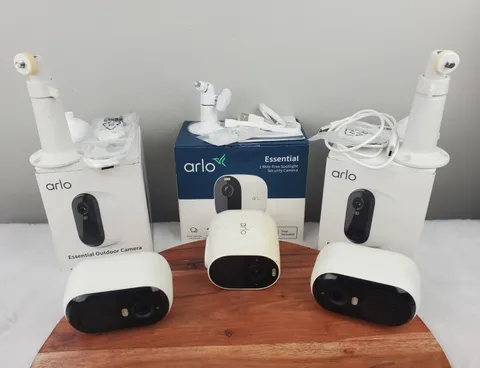 3pc LOT- 1 Arlo Spotlight Wireless Camera VMC2030 + 2 - VMC2050 Outdoor Cameras