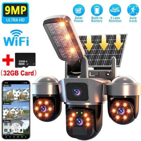 2026 HD Camara De Seguridad Solar Inalambricas Para Exterior Con Vision Nocturna