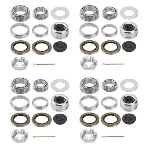 Boat Trailer Axles Bearing Kits 25580 14125A with Grease Seals Spindle