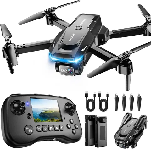 Drone with Camera, Screen on Controller Remote Control Quadcopter FPV Drone...