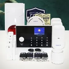 HOMSECUR Wireless&Wired 4G Burglar Intruder Alarm System+Wireless Flash Siren
