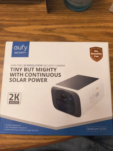 eufy Security SoloCam S220 2K Solar-Powered Battery Camera