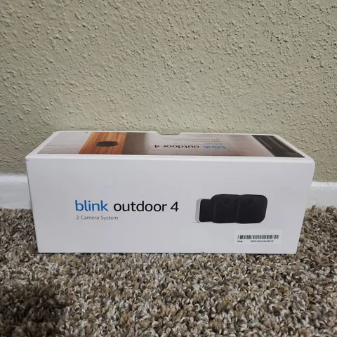Blink Outdoor 4 (4th Gen) 2 Camera Security System - Black New Sealed