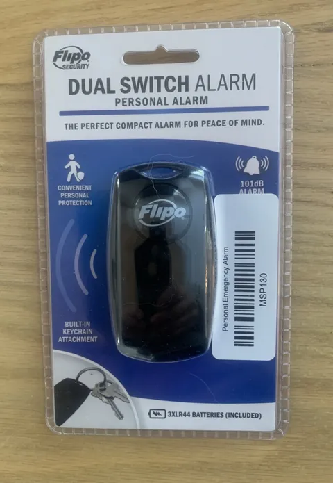 Flipo Dual Switch Personal Alarm 101dB AlertOthersForYourSafety SealedNew