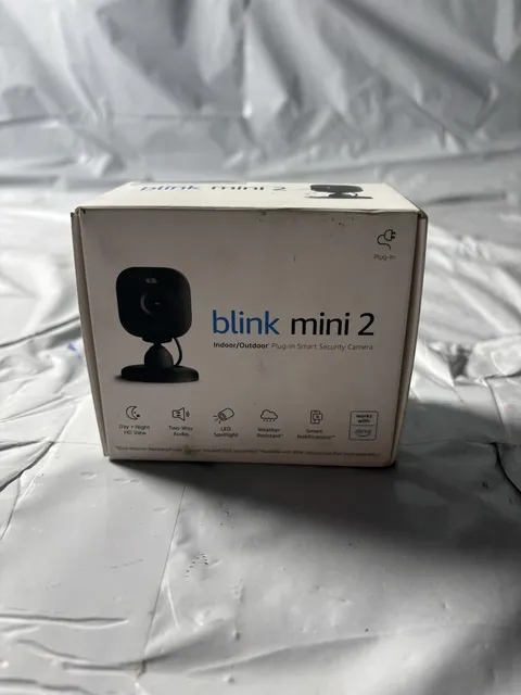Blink Mini 2 Security Camera 1080p Wired Indoor Outdoor Night Vision Audio  NEW