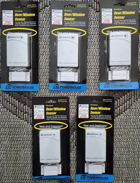 X-10 DS10A Wireless Door & Window Sensor - NEW (Quantity of 5)