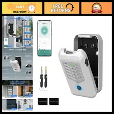 WiFi Smart Lock Box - Key Lock Box for Outdoors, Bluetooth Keypad, Secure Realto