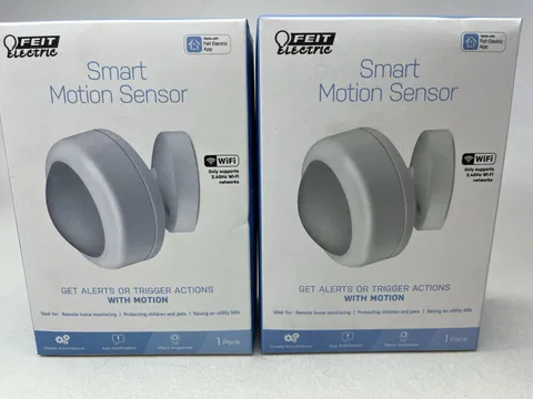 Feit Smart Home Motion-Sensing Battery Powered LED White Smart-Enabled 2 pk NEW