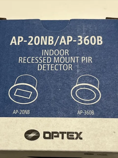 Optex AP-360B(C) Indoor Recessed Mount PIR Detector, 360 Degree, Wired
