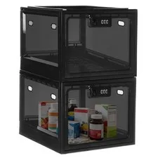 Medicine Lock Box with Code, Lockable Storage Box for medication,Food, Phone,...