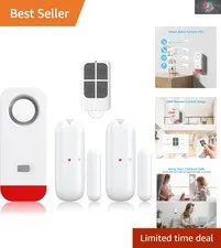 120dB Wireless Door & Window Alarm with Remote & 52 Tunes