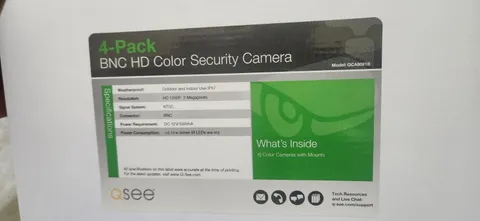 Q-See QCA8091B 1080P Indoor/Outdoor Analog 2.8mm Lens HD Bullet PIR Security 6pk