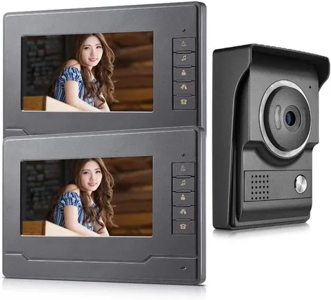 Wired Door Intercom 7 Inch Color Screen Video Monitor
