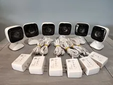 Lot of 6 Xfinity xCam3 HD Indoor Security Cameras (SCHC3AE0) – With Power Cords!