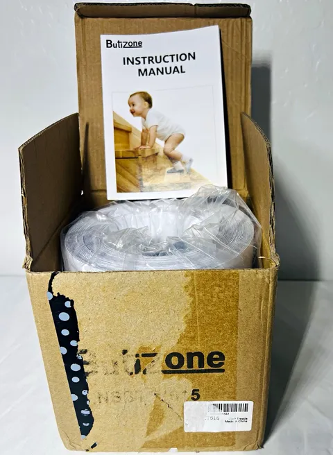 ButiZone Clear Non-Slip Stair Tread Tape Kit w/ Roller & Scraper | New Open Box