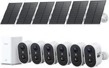 aosu Outdoor Security Cameras Wireless Home Surveillance System, Solar Powered