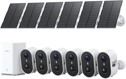 aosu Outdoor Security Cameras Wireless Home Surveillance System, Solar Powered