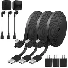 3Pack 30ft/9.1m Power Cable and Adapter Compatible with Blink Outdoor 4 (4th ...