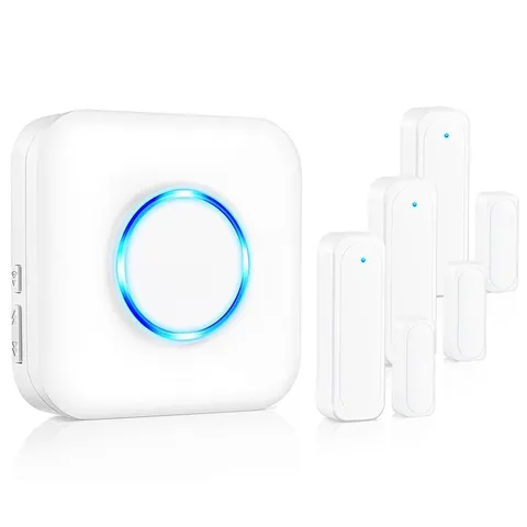 Satisure Wireless Door Open Contact Sensor Alarm Chime with 600 FT Range, 58 ...