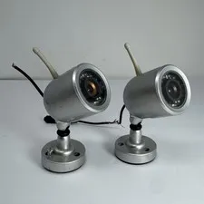 x2 Lorex Silver Security Cameras mc7301 Need To Be Rewired