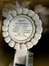 Radionics D117 Outdoor Siren – 12v 30W / 120db Weather Resistant