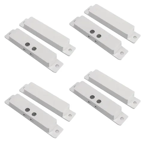 4 Sets NC Wired Door Alarm Magnetic Contact Sensor with Double Side Tape