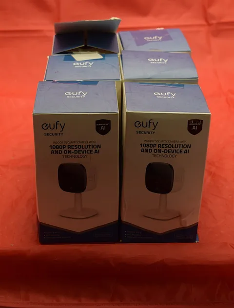 Lot of 6  eufy Security  IndoorCam1080p Security Indoor Camera T8401 - White