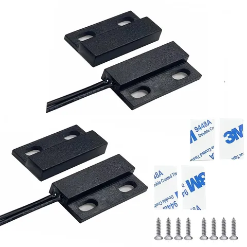Magnetic Reed Switch,Wired Door Window Contact Sensor,Micro Normally Open NO Ala